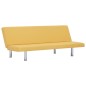 vidaXL Schlafsofa Gelb Polyester vidaXL Schlafsofa Gelb Polyester