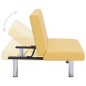 vidaXL Schlafsofa Gelb Polyester vidaXL Schlafsofa Gelb Polyester