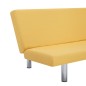 vidaXL Schlafsofa Gelb Polyester vidaXL Schlafsofa Gelb Polyester