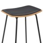 vidaXL Barhocker 2 Stk. Schwarz Kunstleder vidaXL Barhocker 2 Stk. Schwarz Kunstleder