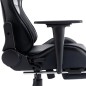 vidaXL Gaming-Stuhl mit Fußstütze Schwarz Kunstleder vidaXL Gaming-Stuhl mit Fußstütze Schwarz Kunstleder