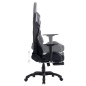 vidaXL Gaming-Stuhl mit Fußstütze Schwarz Kunstleder vidaXL Gaming-Stuhl mit Fußstütze Schwarz Kunstleder