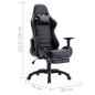 vidaXL Gaming-Stuhl mit Fußstütze Schwarz Kunstleder vidaXL Gaming-Stuhl mit Fußstütze Schwarz Kunstleder