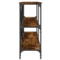 vidaXL Konsolentisch Räuchereiche 160x30x75 cm Holzwerkstoff und Eisen vidaXL Konsolentisch Räuchereiche 160x30x75 cm Holzwerkstoff und Eisen