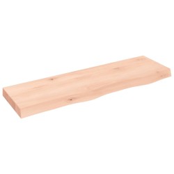 Waschtischplatte 100x30x6 cm Massivholz Unbehandelt