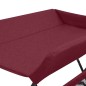 vidaXL Wickeltisch Rot Eisen vidaXL Wickeltisch Rot Eisen