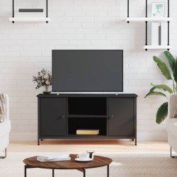 vidaXL TV-Schrank Schwarz 100x40x50 cm Holzwerkstoff