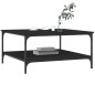 vidaXL Couchtisch Schwarz 80x80x40 cm Holzwerkstoff vidaXL Couchtisch Schwarz 80x80x40 cm Holzwerkstoff