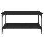 vidaXL Couchtisch Schwarz 80x80x40 cm Holzwerkstoff vidaXL Couchtisch Schwarz 80x80x40 cm Holzwerkstoff