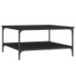 vidaXL Couchtisch Schwarz 80x80x40 cm Holzwerkstoff vidaXL Couchtisch Schwarz 80x80x40 cm Holzwerkstoff