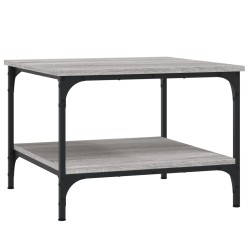 vidaXL Couchtisch Grau Sonoma 55x55x40 cm Holzwerkstoff