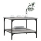 vidaXL Couchtisch Grau Sonoma 55x55x40 cm Holzwerkstoff vidaXL Couchtisch Grau Sonoma 55x55x40 cm Holzwerkstoff
