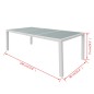 vidaXL 9-tlg. Garten-Essgruppe Poly Rattan Cremeweiß vidaXL 9-tlg. Garten-Essgruppe Poly Rattan Cremeweiß