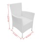 vidaXL 9-tlg. Garten-Essgruppe Poly Rattan Cremeweiß vidaXL 9-tlg. Garten-Essgruppe Poly Rattan Cremeweiß