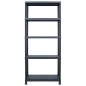 vidaXL Lagerregal Schwarz 500 kg 90 x 60 x 180 cm Kunststoff vidaXL Lagerregal Schwarz 500 kg 90 x 60 x 180 cm Kunststoff