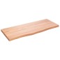 Waschtischplatte Hellbraun 100x40x4 cm Massivholz Behandelt Waschtischplatte Hellbraun 100x40x4 cm Massivholz Behandelt