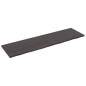 Waschtischplatte Dunkelgrau 220x60x4 cm Massivholz Behandelt Waschtischplatte Dunkelgrau 220x60x4 cm Massivholz Behandelt