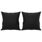 vidaXL 2-Sitzer-Sofa mit Zierkissen Schwarz 140 cm Kunstleder vidaXL 2-Sitzer-Sofa mit Zierkissen Schwarz 140 cm Kunstleder