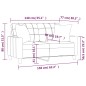 vidaXL 2-Sitzer-Sofa mit Zierkissen Schwarz 140 cm Kunstleder vidaXL 2-Sitzer-Sofa mit Zierkissen Schwarz 140 cm Kunstleder