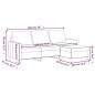 vidaXL 3-Sitzer-Sofa mit Hocker Grau 180 cm Kunstleder vidaXL 3-Sitzer-Sofa mit Hocker Grau 180 cm Kunstleder