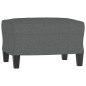 vidaXL Sessel mit Hocker Dunkelgrau 60 cm Stoff vidaXL Sessel mit Hocker Dunkelgrau 60 cm Stoff