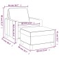 vidaXL Sessel mit Hocker Dunkelgrau 60 cm Stoff vidaXL Sessel mit Hocker Dunkelgrau 60 cm Stoff