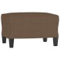 vidaXL Sessel mit Hocker Braun 60 cm Stoff vidaXL Sessel mit Hocker Braun 60 cm Stoff