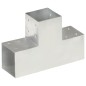 vidaXL Pfostenverbinder 4 Stk. T-Form Verzinktes Metall 101 x 101 mm vidaXL Pfostenverbinder 4 Stk. T-Form Verzinktes Metall 101 x 101 mm