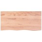 Waschtischplatte Hellbraun 100x50x6 cm Massivholz Behandelt Waschtischplatte Hellbraun 100x50x6 cm Massivholz Behandelt