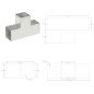 vidaXL Pfostenverbinder 4 Stk. T-Form Verzinktes Metall 101 x 101 mm vidaXL Pfostenverbinder 4 Stk. T-Form Verzinktes Metall 101 x 101 mm