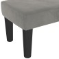 vidaXL Sitzbank Hellgrau 100x30x30 cm Samt vidaXL Sitzbank Hellgrau 100x30x30 cm Samt