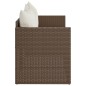 vidaXL Gartensofa 3-Sitzer mit Kissen Braun Poly Rattan vidaXL Gartensofa 3-Sitzer mit Kissen Braun Poly Rattan