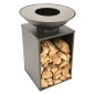 RedFire Feuerschale mit Grill ONYX 60 cm mit Abdeckung RedFire Feuerschale mit Grill ONYX 60 cm mit Abdeckung