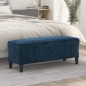 vidaXL Sitzbank Blau 100x35x41 cm Samt vidaXL Sitzbank Blau 100x35x41 cm Samt