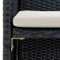 vidaXL 2-Sitzer-Gartensofa mit Polstern Schwarz Poly Rattan vidaXL 2-Sitzer-Gartensofa mit Polstern Schwarz Poly Rattan
