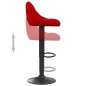 vidaXL Barhocker 2 Stk. Weinrot Samt vidaXL Barhocker 2 Stk. Weinrot Samt