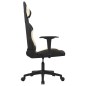 vidaXL Gaming-Stuhl mit Massagefunktion Schwarz und Creme Stoff vidaXL Gaming-Stuhl mit Massagefunktion Schwarz und Creme Stoff