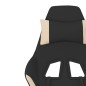 vidaXL Gaming-Stuhl mit Massagefunktion Schwarz und Creme Stoff vidaXL Gaming-Stuhl mit Massagefunktion Schwarz und Creme Stoff