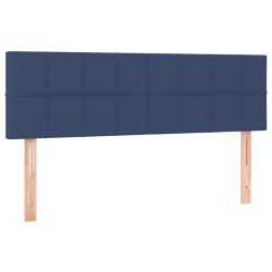vidaXL Kopfteile 2 Stk. Blau 72x5x78/88 cm Stoff