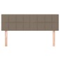 vidaXL Kopfteile 2 Stk. Taupe 72x5x78/88 cm Stoff