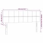 vidaXL Kopfteile 2 Stk. Taupe 72x5x78/88 cm Stoff