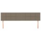 vidaXL Kopfteile 2 Stk. Taupe 100x5x78/88 cm Stoff vidaXL Kopfteile 2 Stk. Taupe 100x5x78/88 cm Stoff
