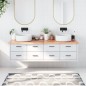 Waschtischplatte Hellbraun 180x60x4 cm Massivholz Behandelt Waschtischplatte Hellbraun 180x60x4 cm Massivholz Behandelt