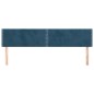vidaXL Kopfteile 2 Stk. Dunkelblau 90x5x78/88 cm Samt