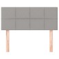 vidaXL Kopfteil Hellgrau 80x5x78/88 cm Stoff