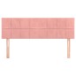 vidaXL Kopfteile 2 Stk. Rosa 72x5x78/88 cm Samt vidaXL Kopfteile 2 Stk. Rosa 72x5x78/88 cm Samt