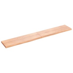Waschtischplatte Hellbraun 180x30x4 cm Massivholz Behandelt