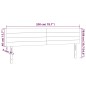 vidaXL Kopfteile 2 Stk. Schwarz 100x5x78/88 cm Stoff vidaXL Kopfteile 2 Stk. Schwarz 100x5x78/88 cm Stoff