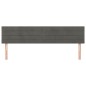 vidaXL Kopfteile 2 Stk. Dunkelgrau 90x5x78/88 cm Samt