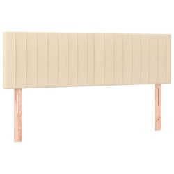 vidaXL Kopfteile 2 Stk. Creme 72x5x78/88 cm Stoff